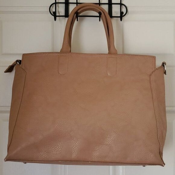 Bag Charming Charlie Tote Overnight Handbag Weekender Vegan Leather WOMEN'S - Picture 5 of 11